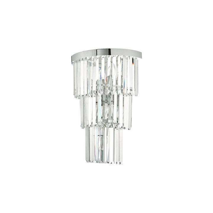 Dar Lighting ANG3008 | Angel 6-Light Wall Light | Polished Chrome & Crystal