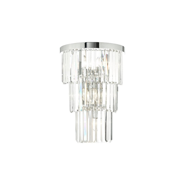 Dar Lighting ANG3008 | Angel 6-Light Wall Light | Polished Chrome & Crystal