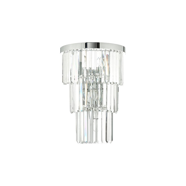 Dar Lighting ANG3008 | Angel 6-Light Wall Light | Polished Chrome & Crystal