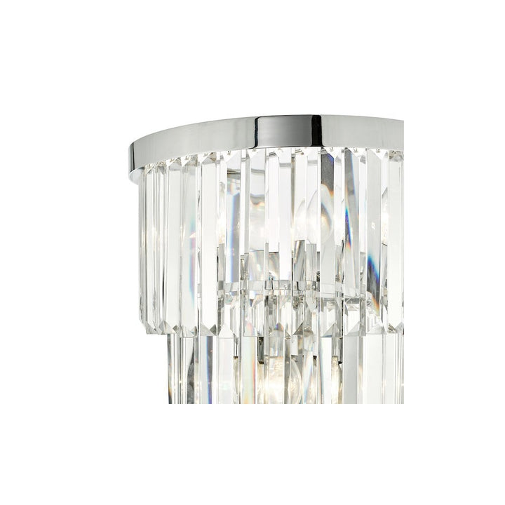 Dar Lighting ANG3008 | Angel 6-Light Wall Light | Polished Chrome & Crystal