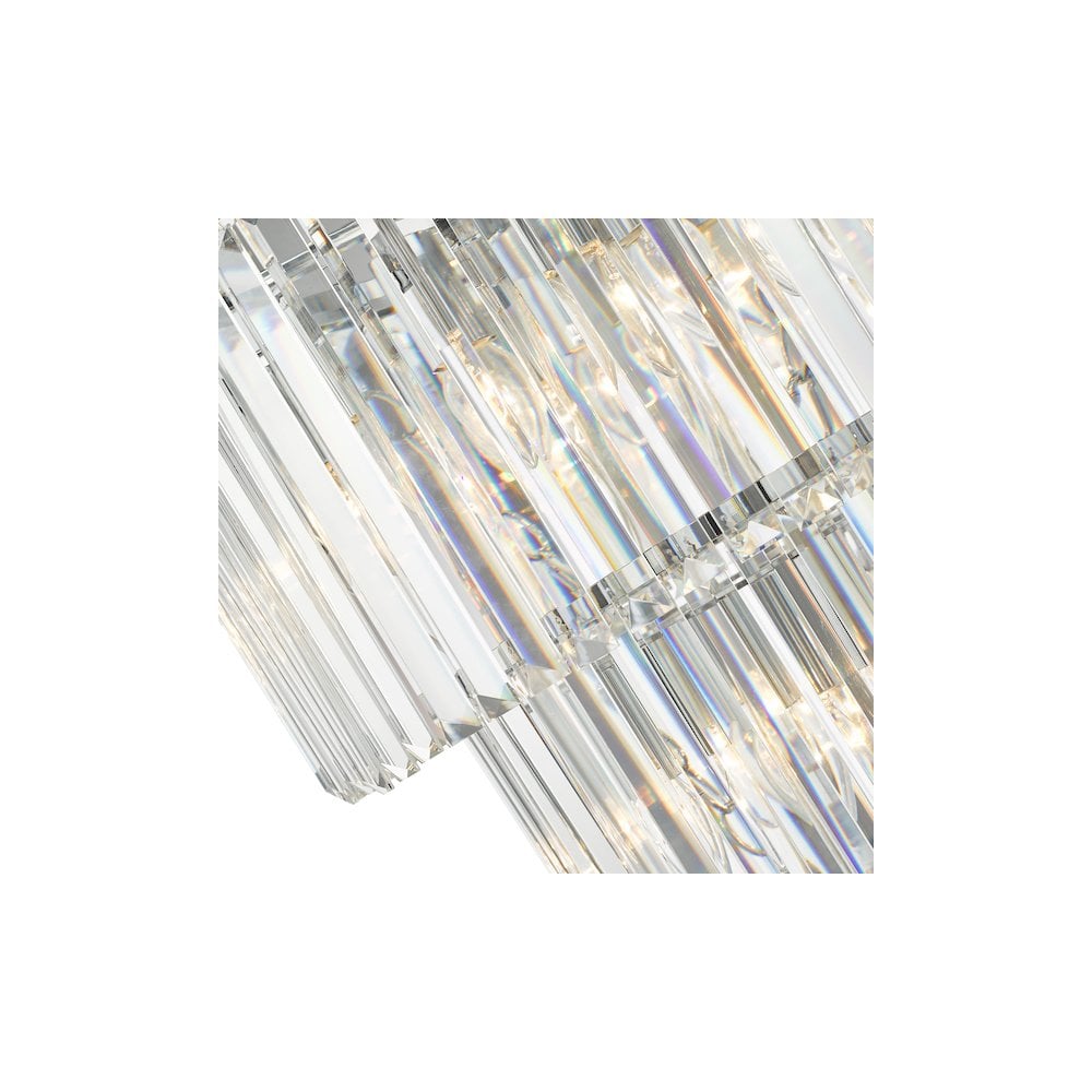 Dar Lighting ANG3308 | Angel 28-Light Chandelier | Crystal & Polished Chrome