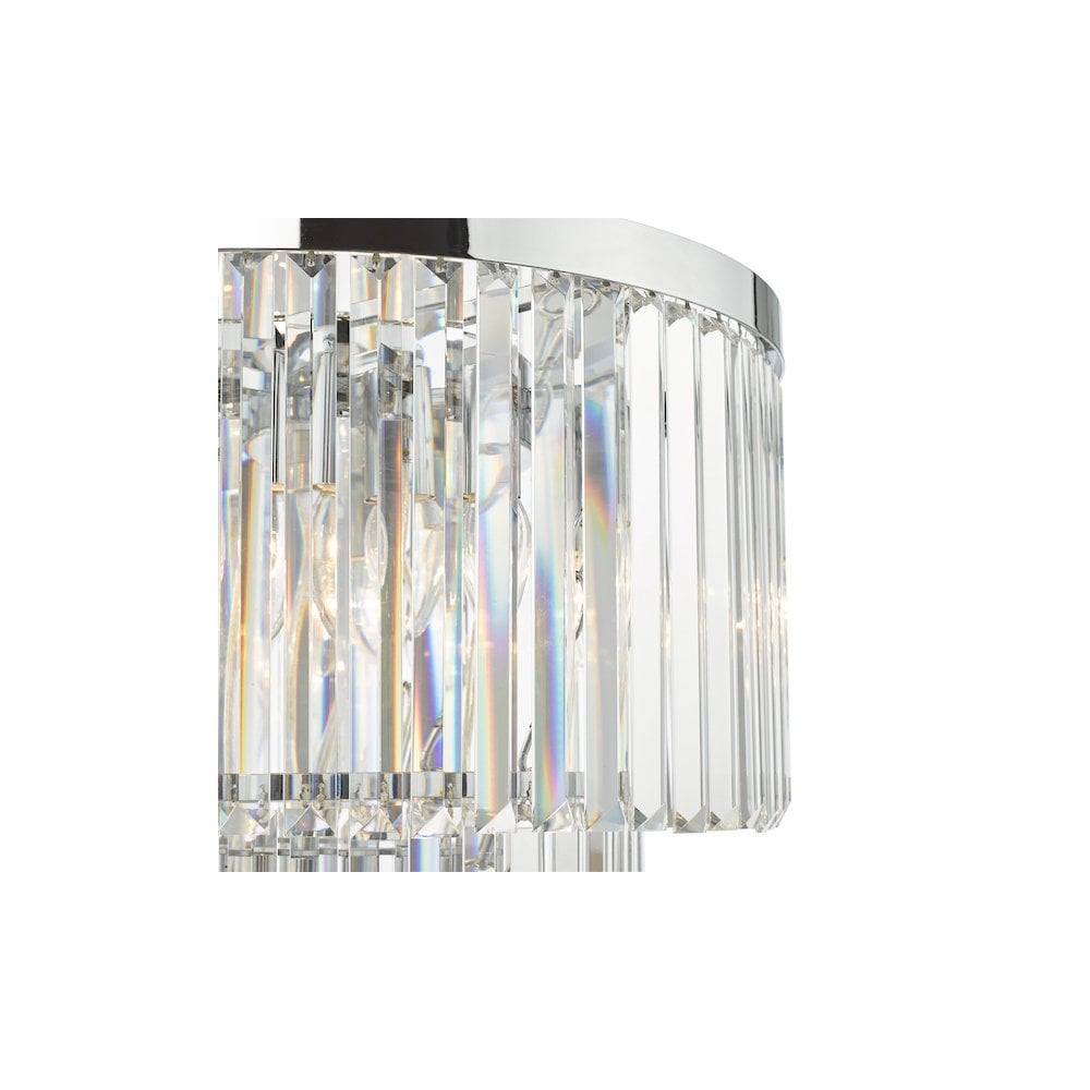 Dar Lighting ANG3308 | Angel 28-Light Chandelier | Crystal & Polished Chrome