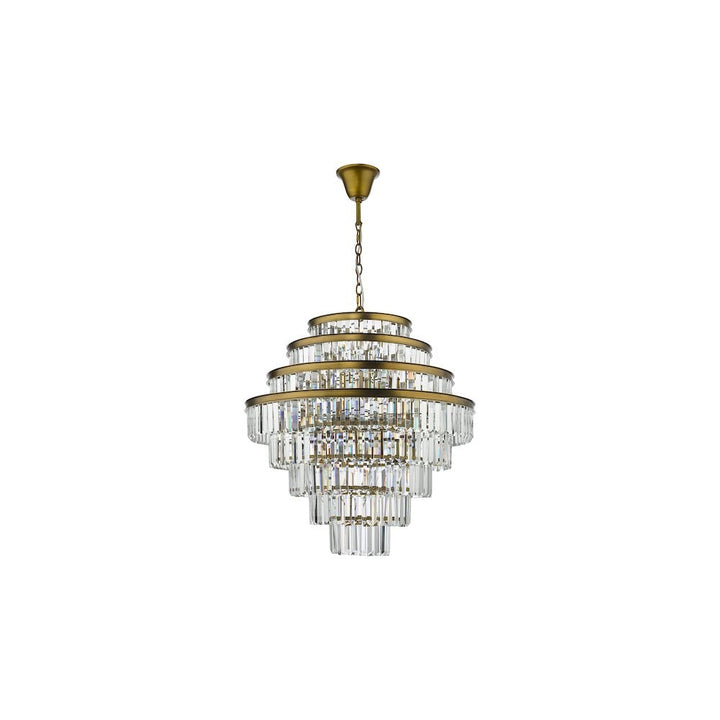 Dar RHA1263 | Rhapsody | 12 Light Chandelier | Bronze and Crystal