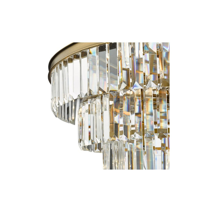 Dar RHA1263 | Rhapsody | 12 Light Chandelier | Bronze and Crystal