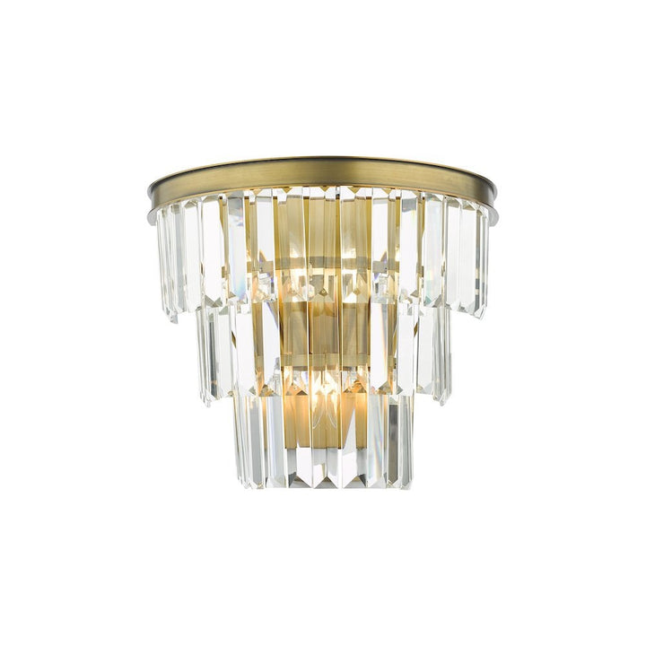 Dar RHA3063 | Rhapsody | 3 Light | Wall Light | Crystal and Bronze
