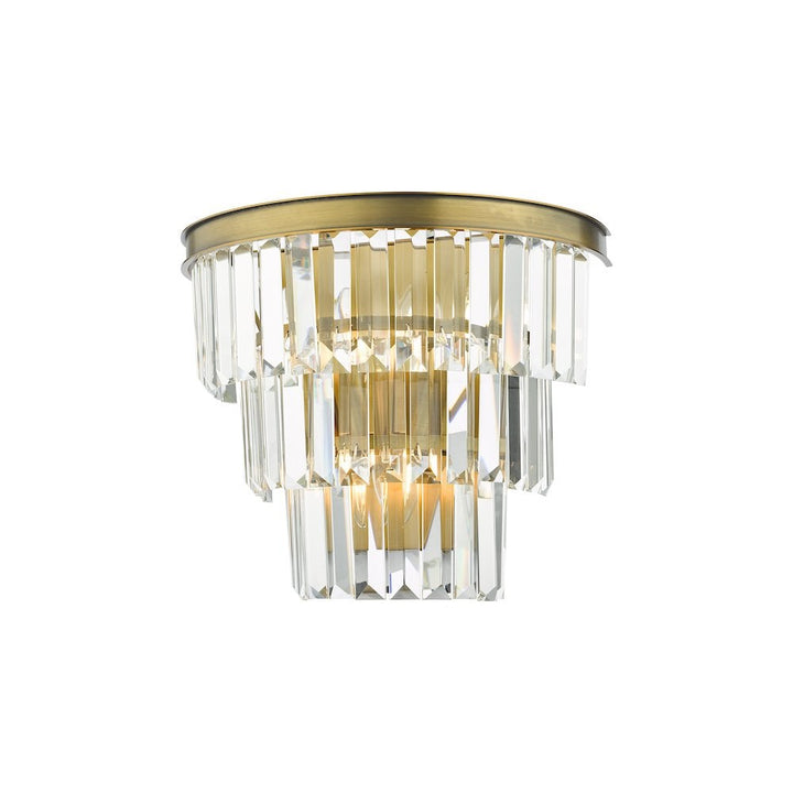 Dar RHA3063 | Rhapsody | 3 Light | Wall Light | Crystal and Bronze