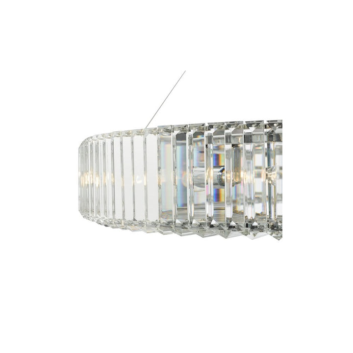 Dar TEY1350 | Teyana | 9 Light Pendant | Polished Chrome Crystal