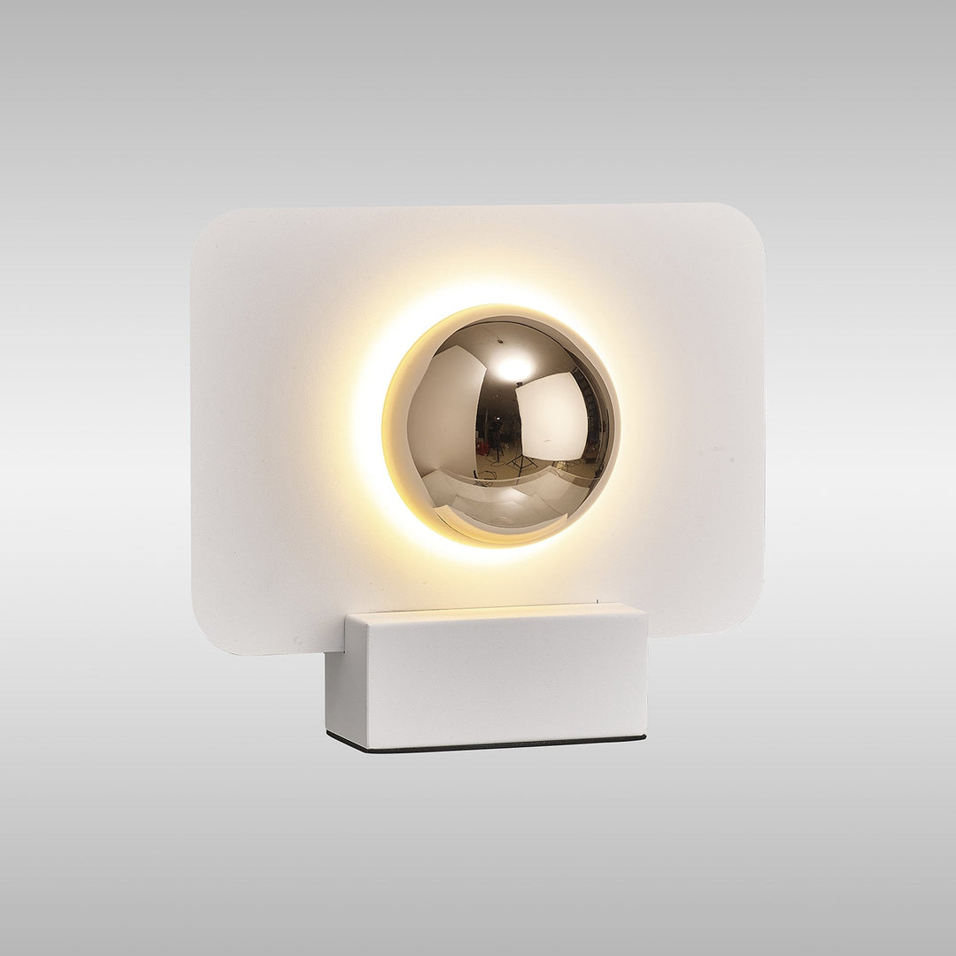 Mantra M8415 Alba 25cm LED Table Lamp White/French Gold