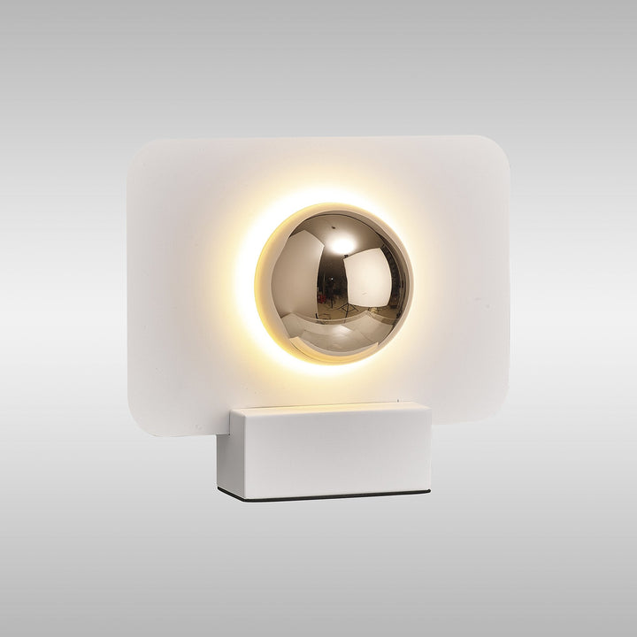 Mantra M8415 Alba 25cm LED Table Lamp White/French Gold