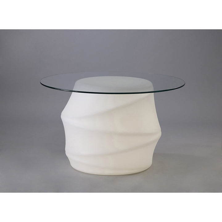 Mantra M3641 Bambu Outdoor Table 2 Light Opal White/Clear Glass