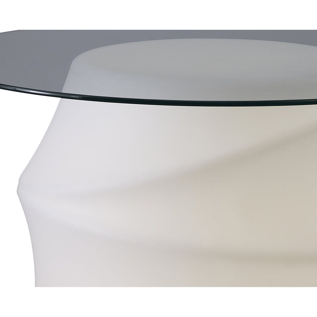 Mantra M3641 Bambu Outdoor Table 2 Light Opal White/Clear Glass