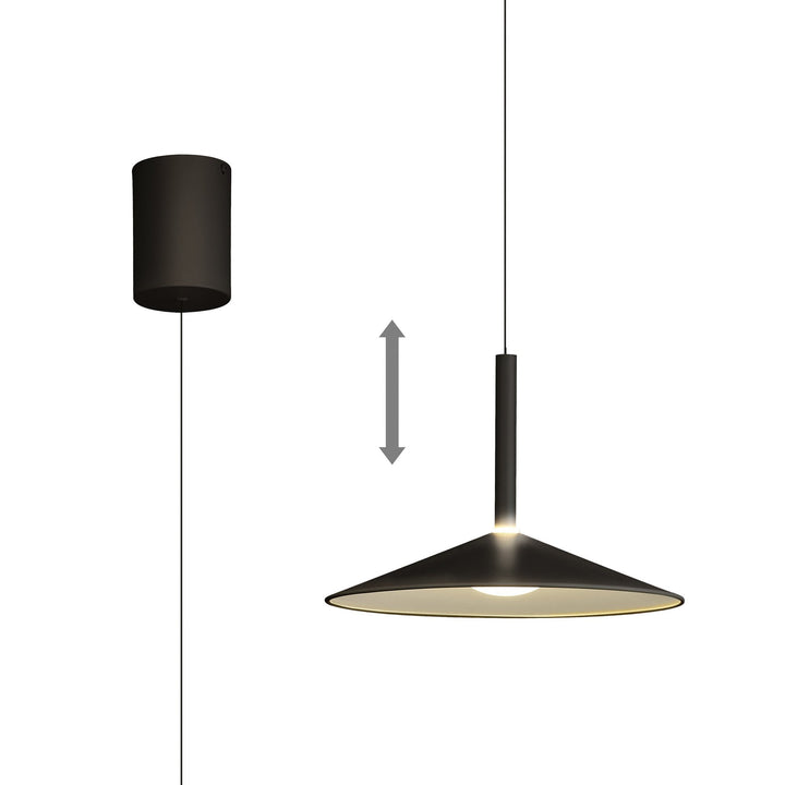 Mantra M7895 Calice 32cm Rise And Fall LED Pendant Black/White