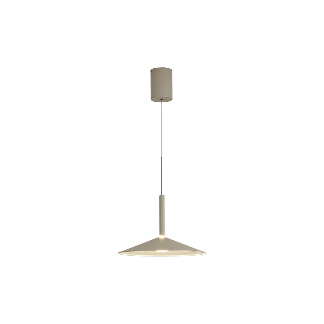 Mantra M7897 Calice 32cm Rise And Fall LED Pendant Grey/White