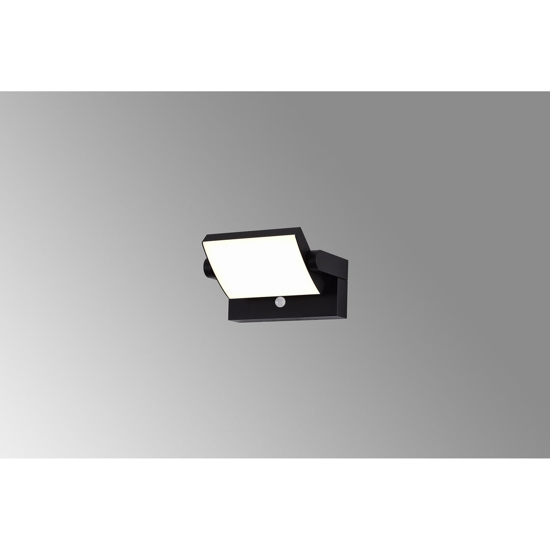 Mantra M8473 Cooper Outdoor LED Motion Sensor Wall Lamp Adjustable Black