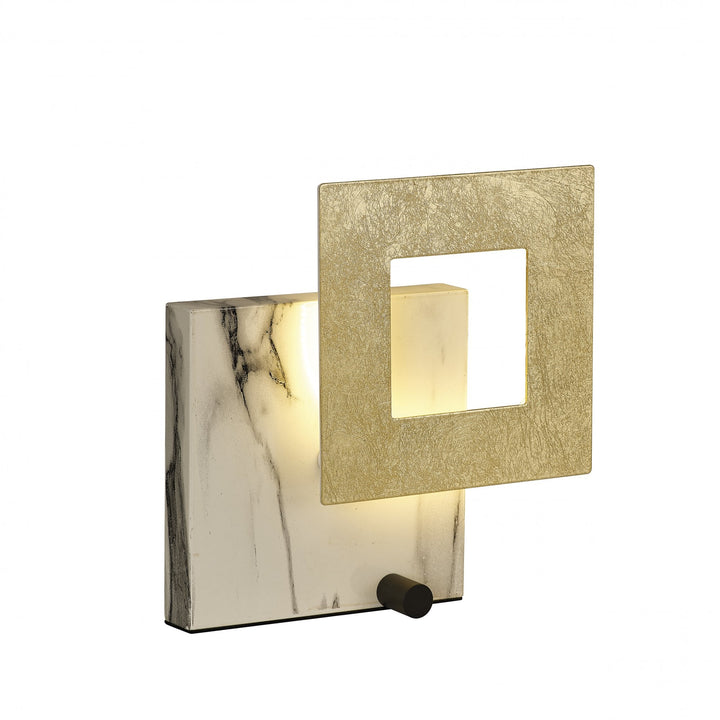 Mantra M8519 Dalia 25cm LED Table Lamp Gold/Marble White