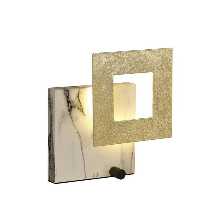 Mantra M8519 Dalia 25cm LED Table Lamp Gold/Marble White