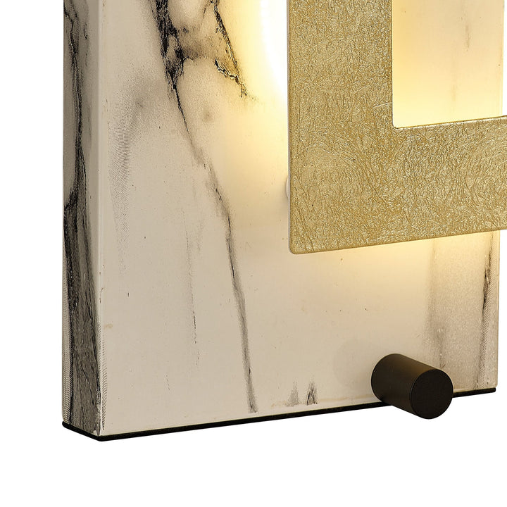 Mantra M8519 Dalia 25cm LED Table Lamp Gold/Marble White