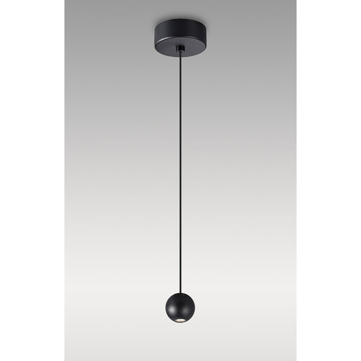 Mantra M8469 Gruissan LED Ball Pendant Matt Black