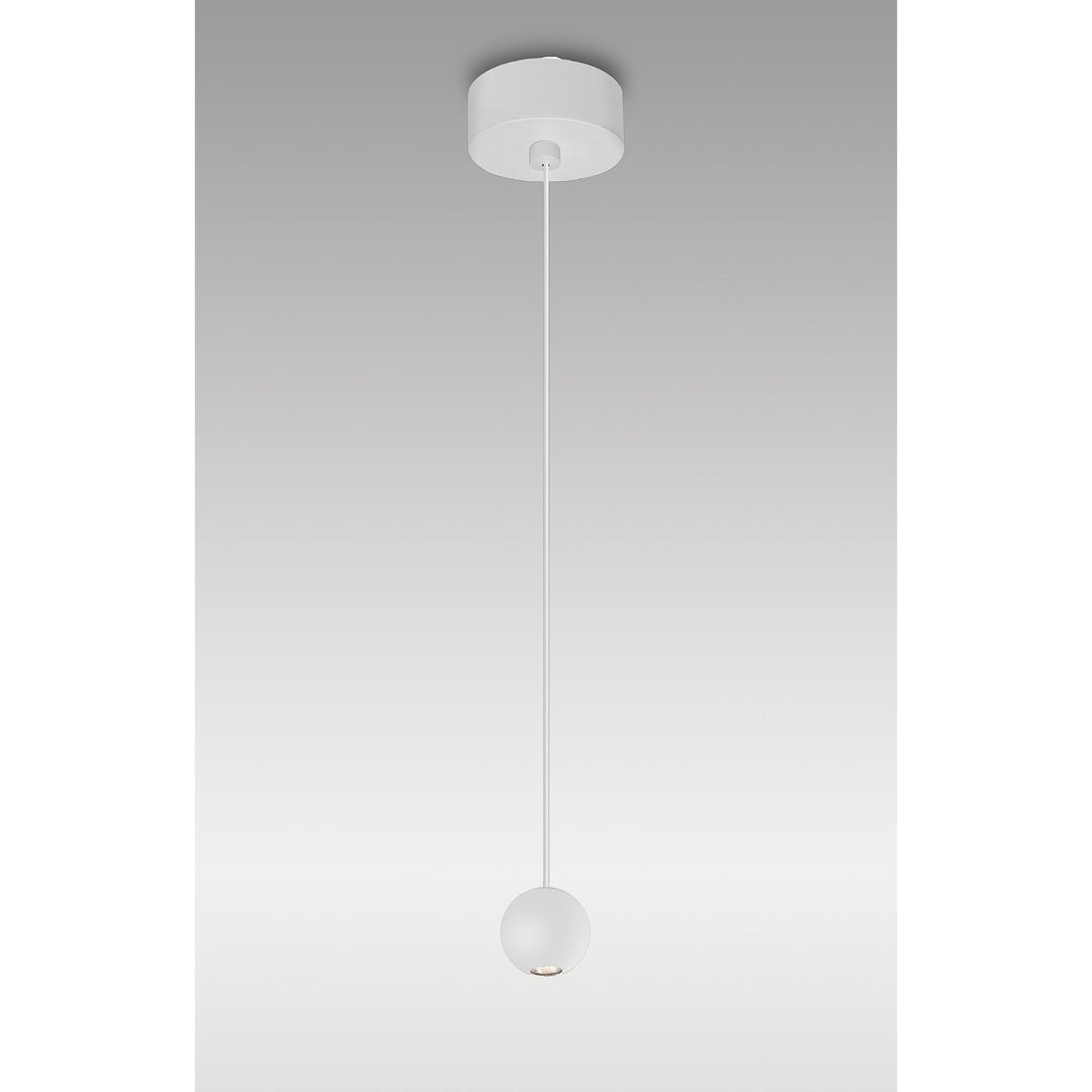 Mantra M8468 Gruissan LED Ball Pendant Matt White