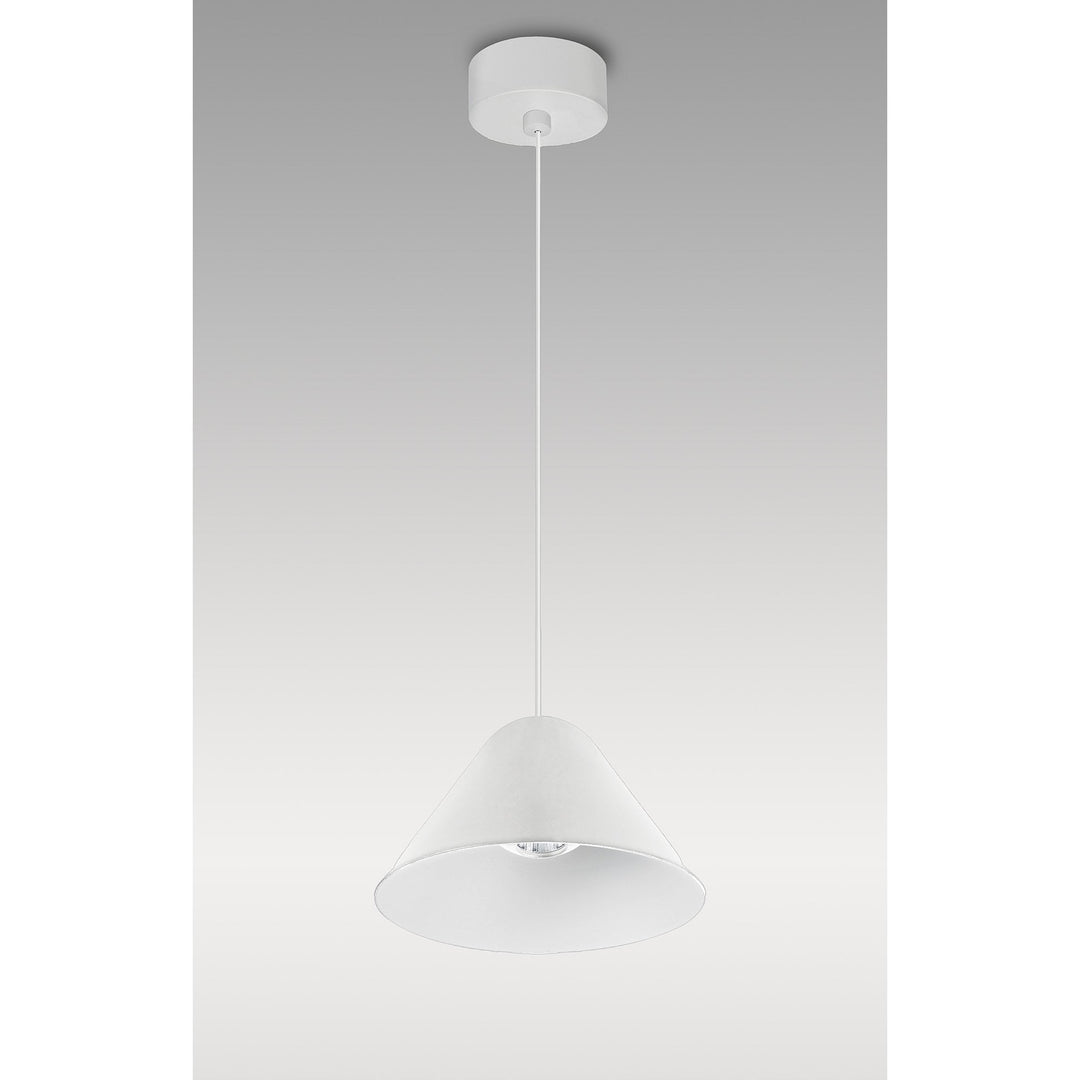 Mantra M8465 Gruissan LED Cone Pendant Matt White