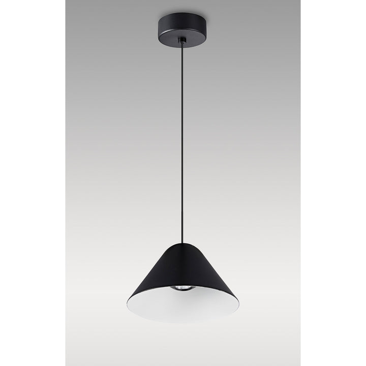 Mantra M8466 Gruissan LED Cone Pendant Matt Black/Matt White