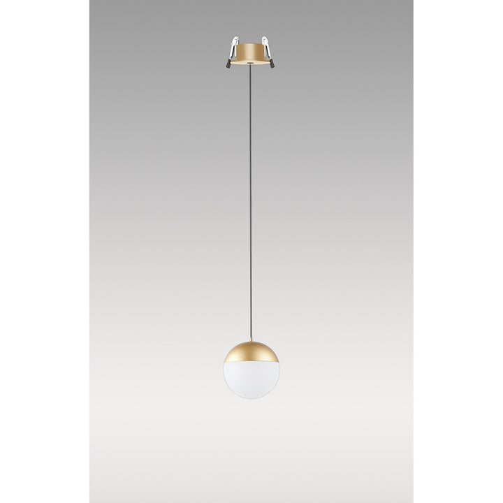 Mantra M8437 Kilda 1 Light LED Recessed Pendant Gold