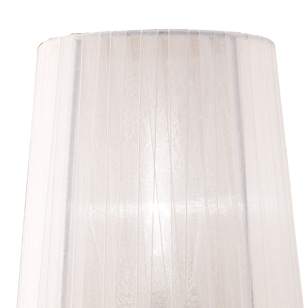 Mantra M4635AB/WS Loewe Wall Lamp 1 Light Antique Brass With White Shade (4735)