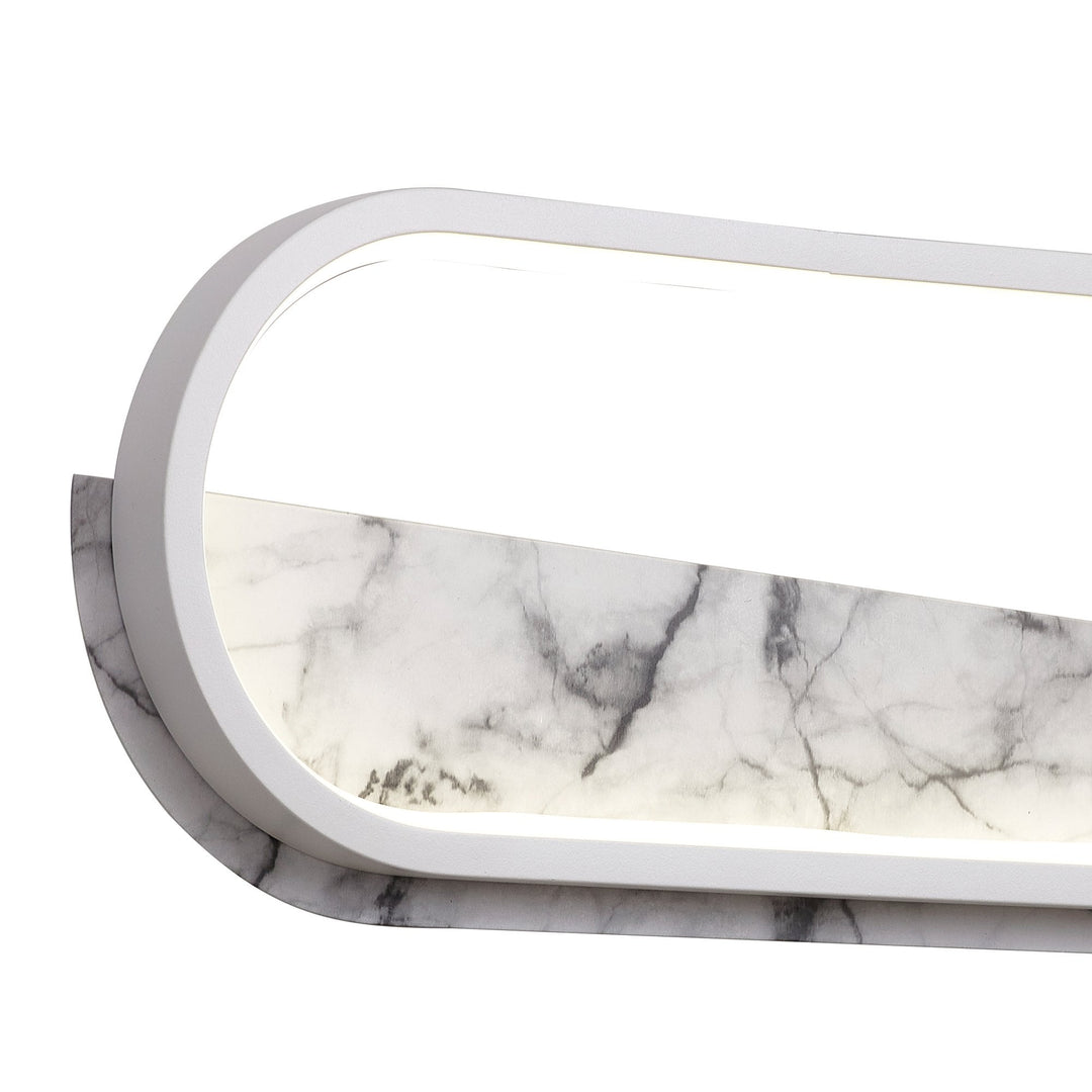 Mantra M8502 Marmol LED Wall Lamp Oval White Marble/White