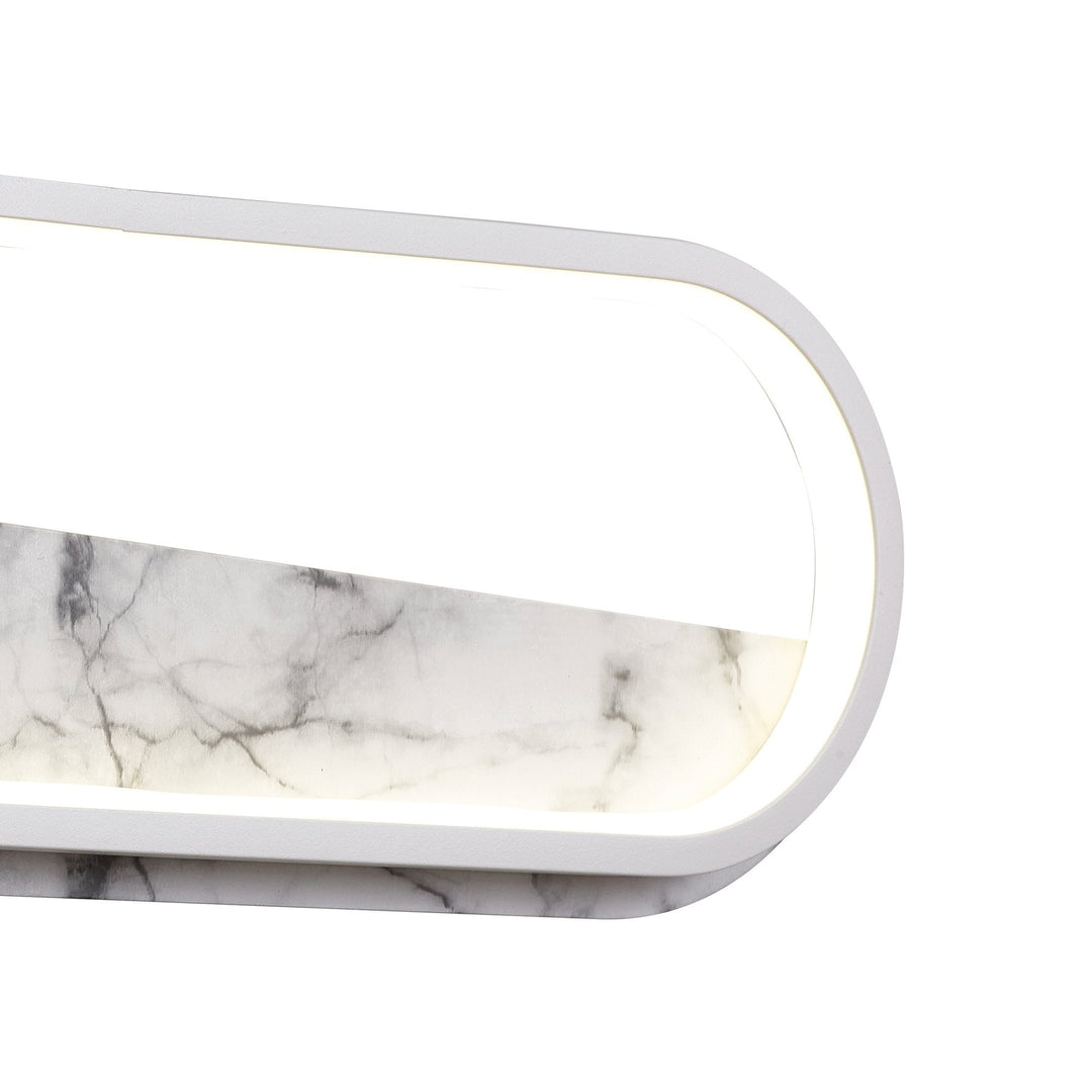 Mantra M8502 Marmol LED Wall Lamp Oval White Marble/White