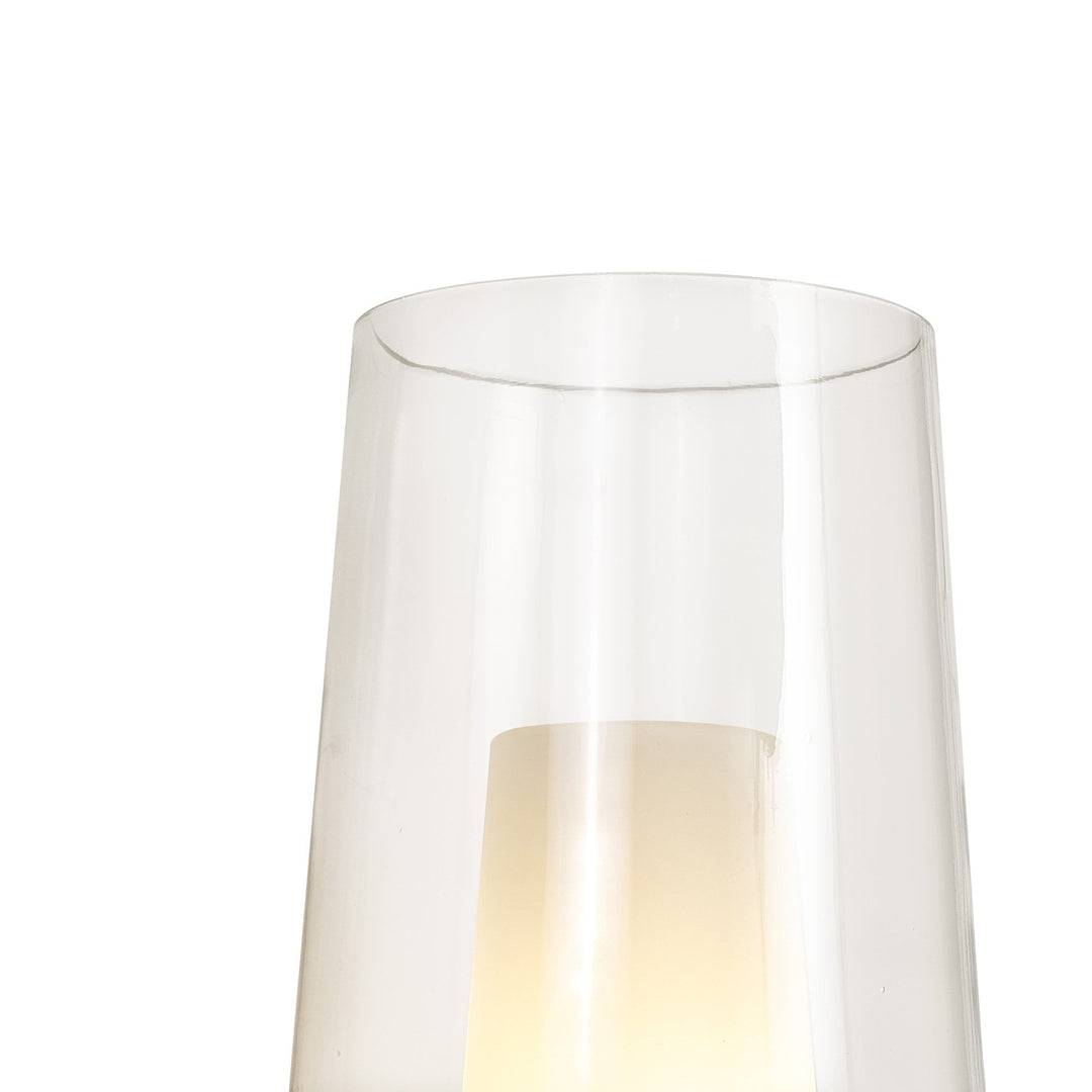 Mantra M8280 Nora Wall Lamp White/Wood/Clear Glass With Frosted Inner