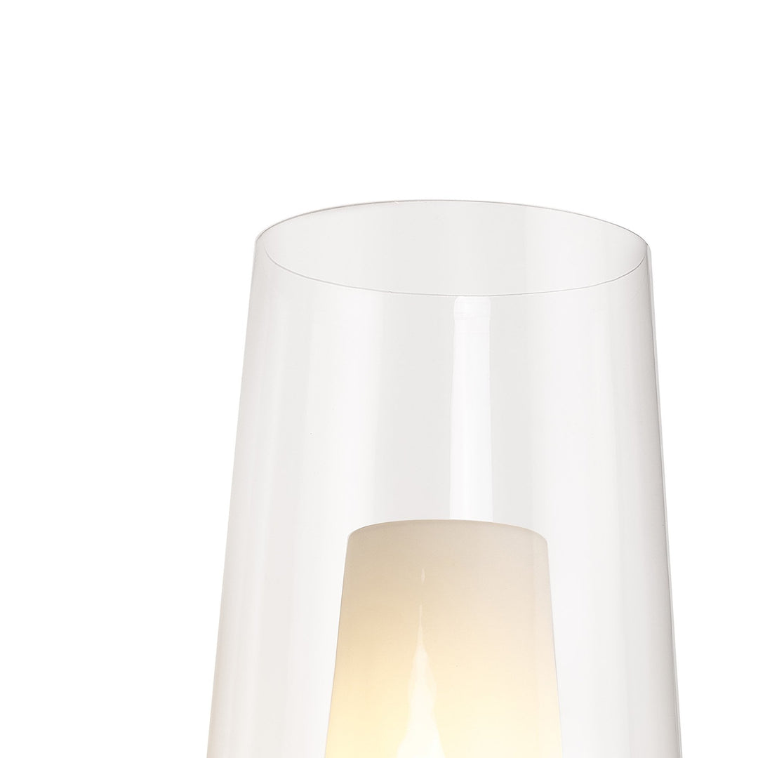 Mantra M8400 Nora Wall Lamp Gold/White/Clear Glass With Frosted Inner