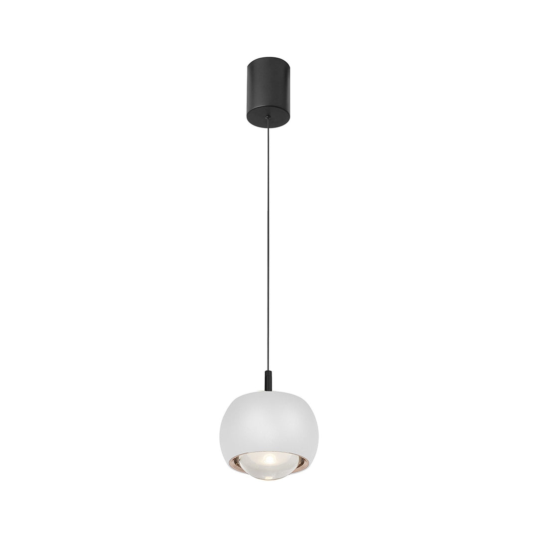 Mantra M8405 Roller Rise And Fall LED Pendant White/Black