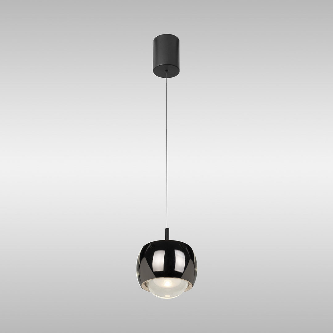 Mantra M8407 Roller Rise And Fall LED Pendant Chrome/Black