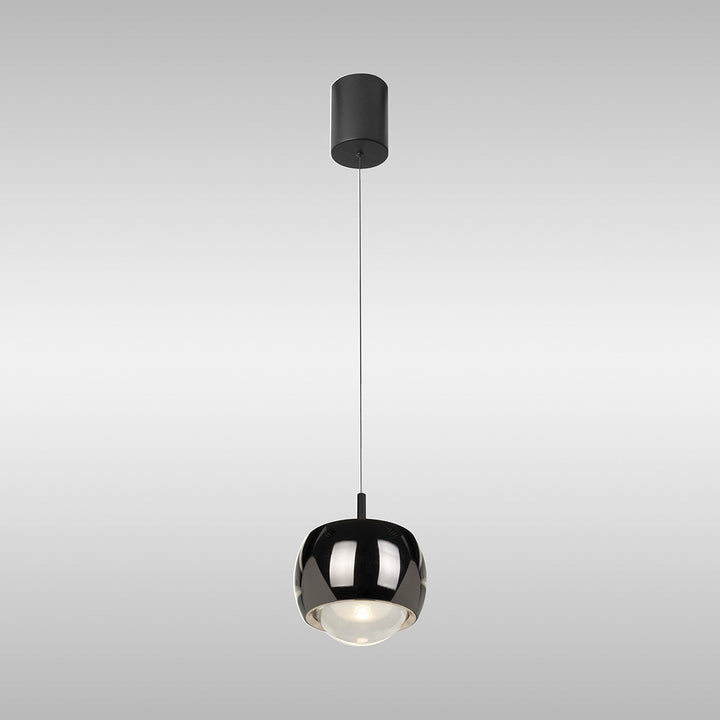 Mantra M8407 Roller Rise And Fall LED Pendant Chrome/Black