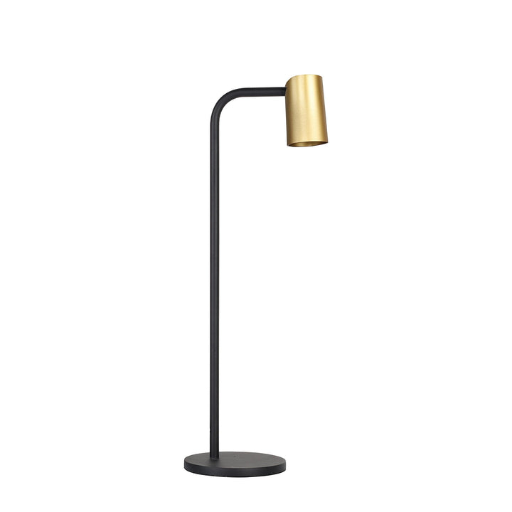 Mantra M8492 Sal Tall Table Lamp With Inline Switch 1 Light Satin Gold/Matt Black