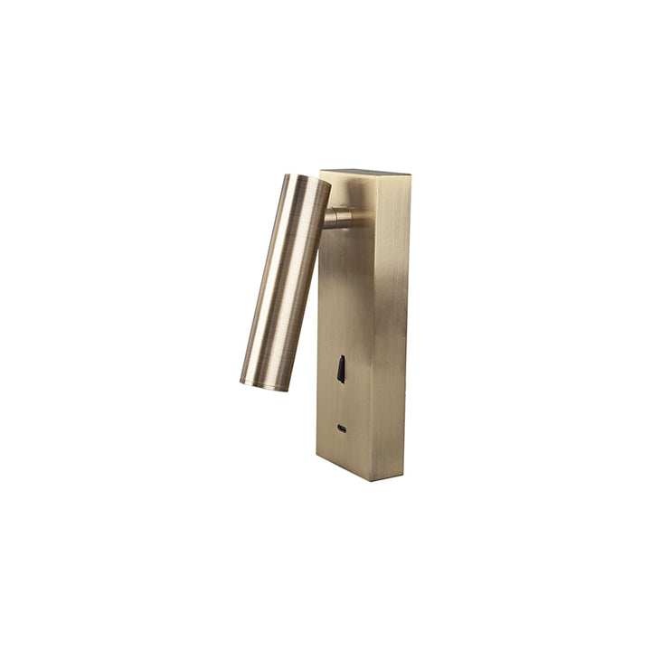 Mantra M8501 Tarifa II LED Wall/Reading Light Adjustable With USB-C Socket Antique Brass