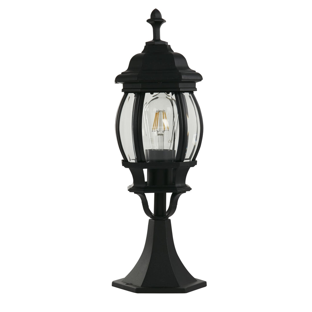 Searchlight 7172 Bel Aire Outdoor Post 500mm Black with Clear Glass