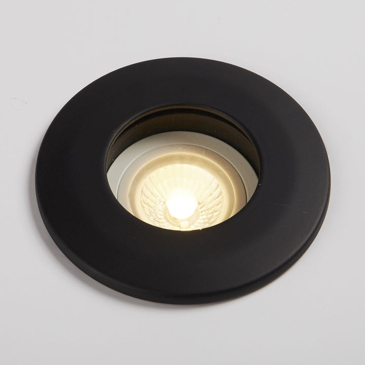 Searchlight 72310BK Burford Bathroom Black Downlight IP65 Fire Rated