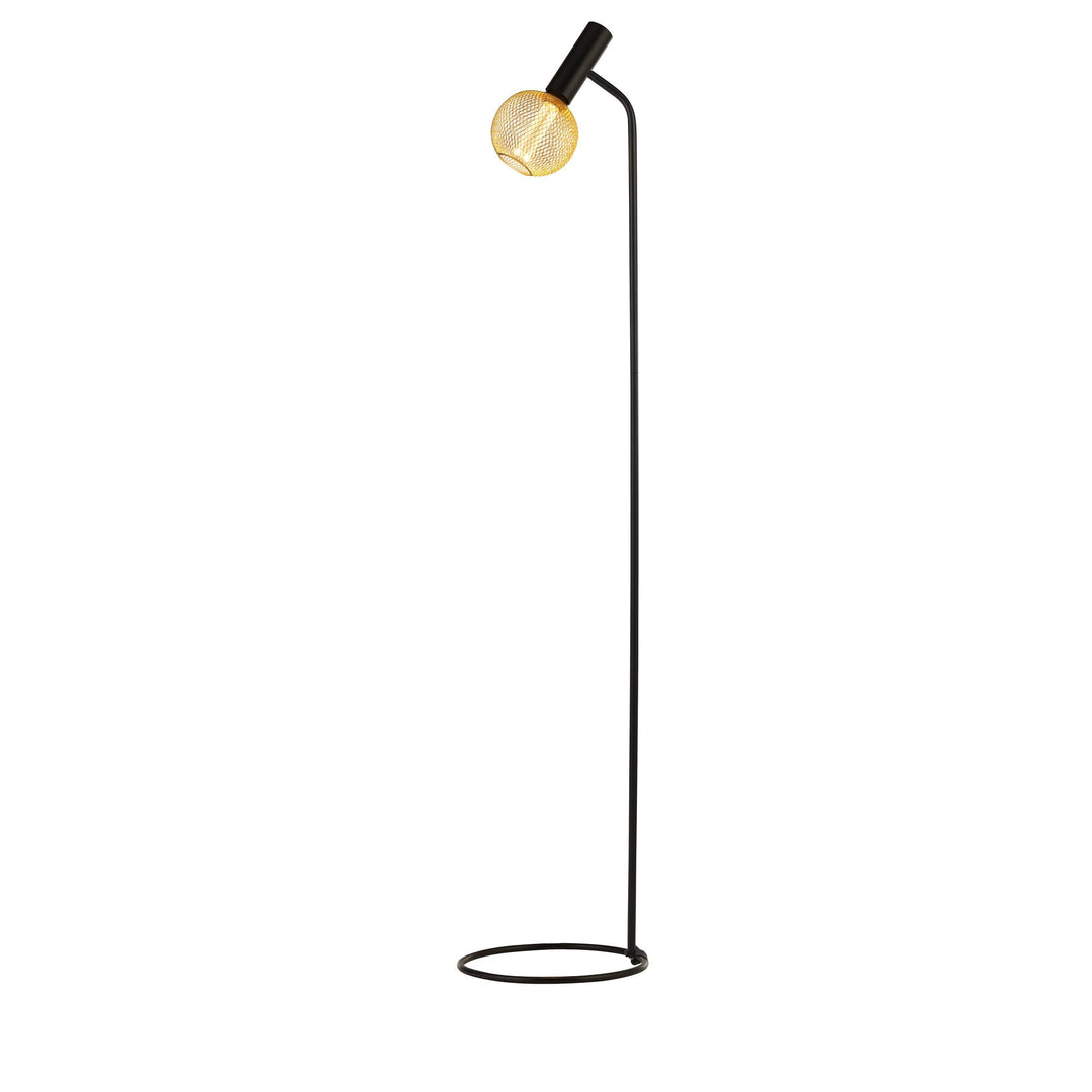 Searchlight 35722-1BK Dulwich Floor Lamp Black Metal