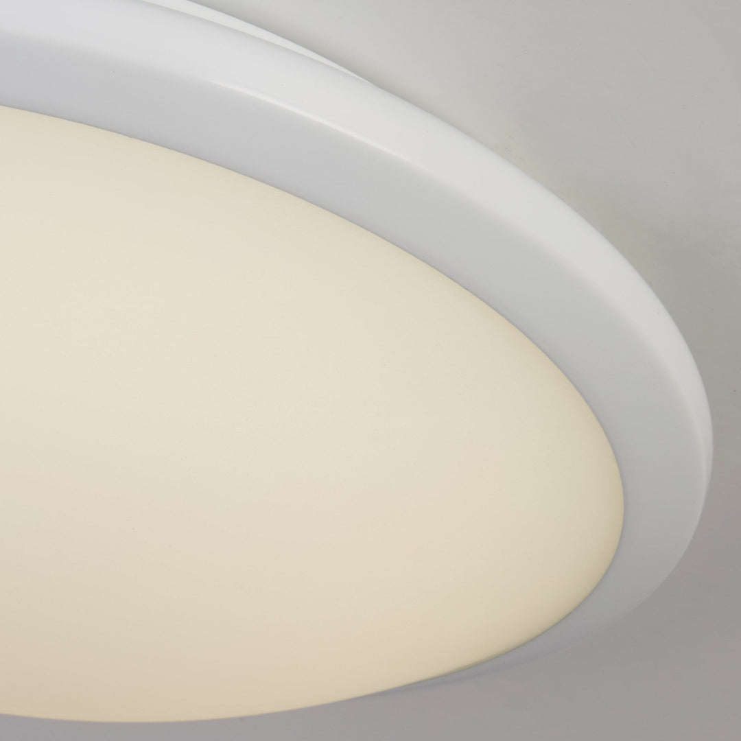 Searchlight 7938-30WH Knutsford Bathroom LED Flush White Frosted Glass