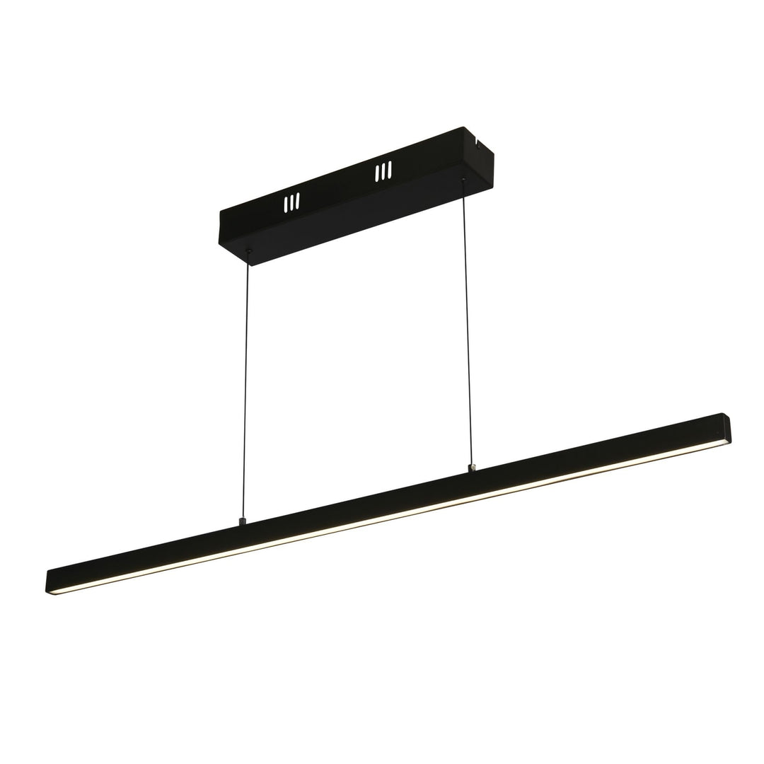 Searchlight 30228BK Layla Gesture Control LED Pendant Black Metal Opal Acrylic