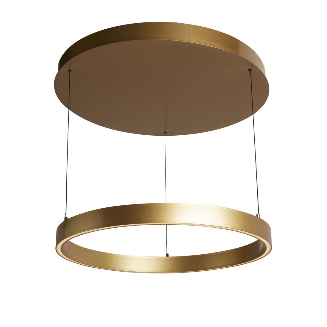 Searchlight 30411GO Layla Gesture Control LED Pendant Gold Metal Opal Acrylic