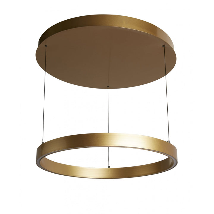 Searchlight 30411GO Layla Gesture Control LED Pendant Gold Metal Opal Acrylic