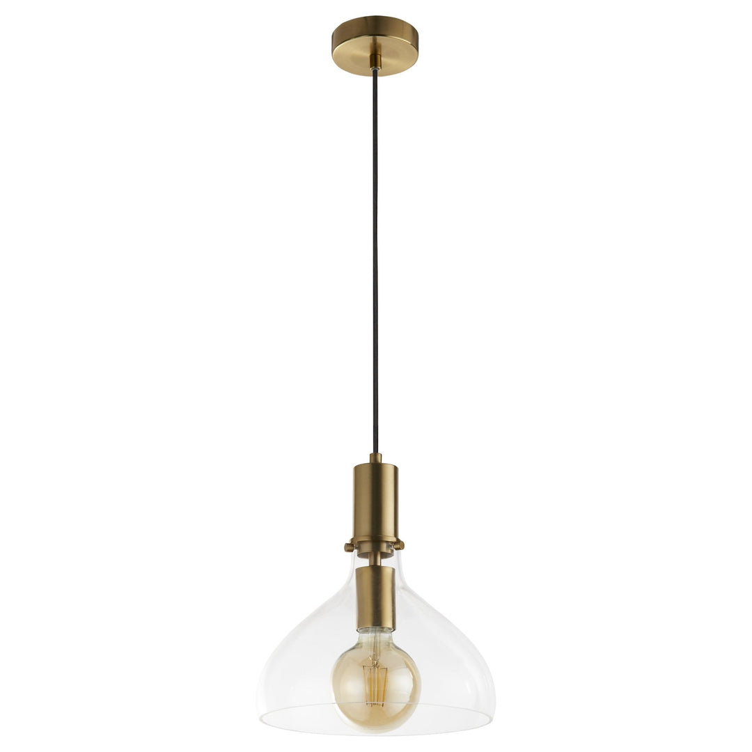 Searchlight 31031-1PB Margarita Pendant Brass Metal Glass