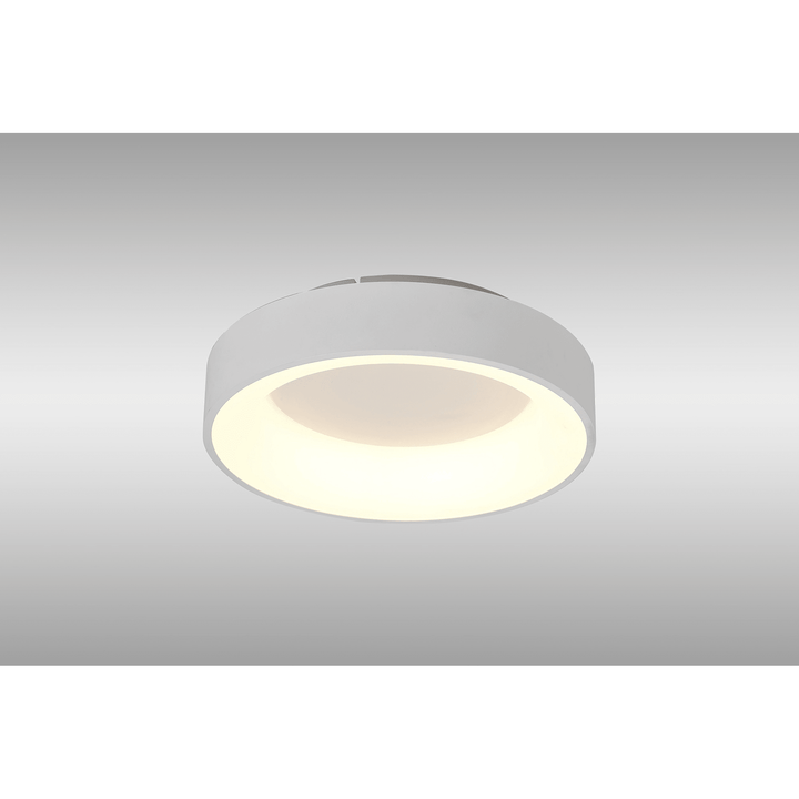 Mantra M8579 Niseko II Ring LED Flush Ceiling Light 38cm Remote Control White