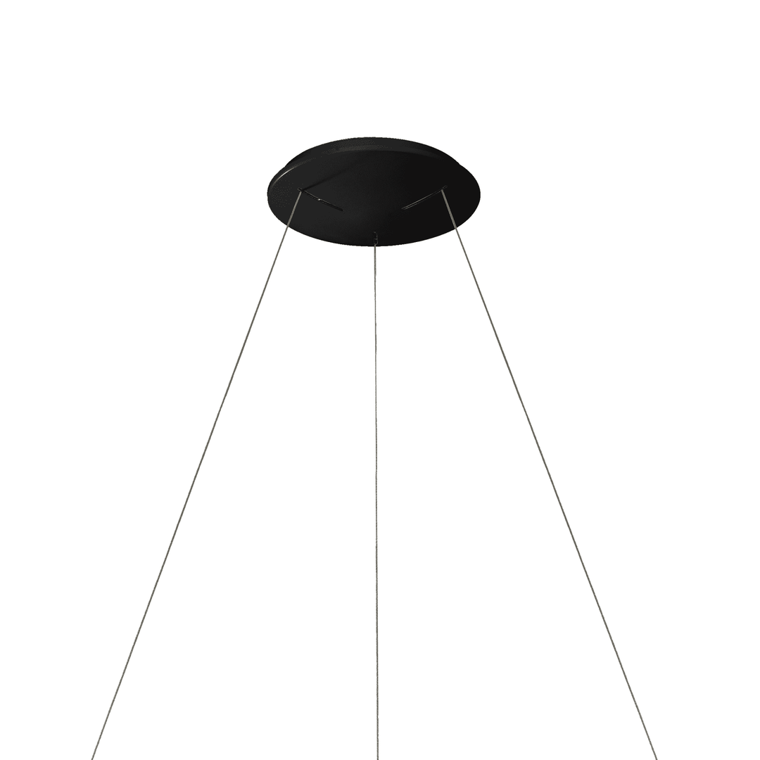 Mantra M8572 Niseko II Ring LED Pendant 50cm Remote Control Black