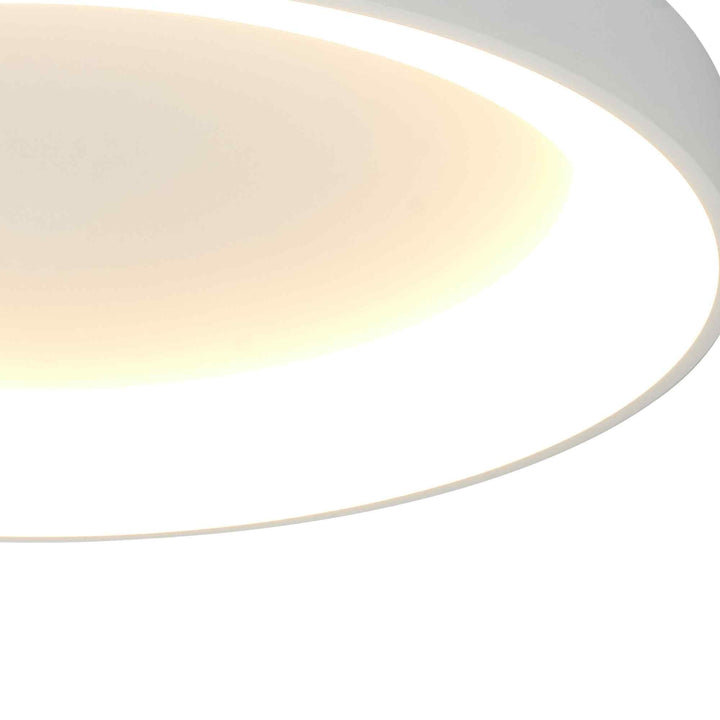 Mantra M8579 Niseko II Ring LED Flush Ceiling Light 38cm Remote Control White