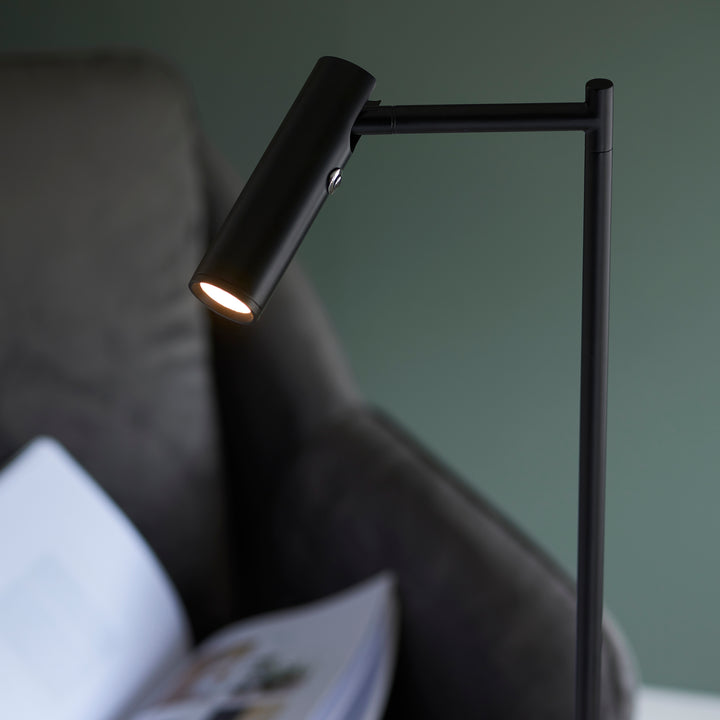 Endon 99772 Dedicated Reader 1 Light LED Floor Lamp Matt Black