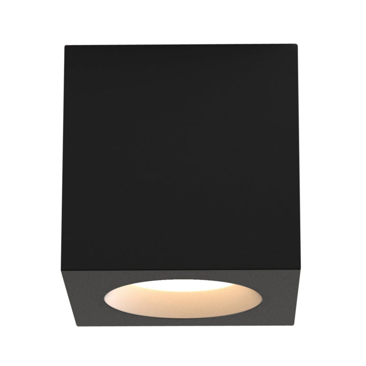 Astro 1326044 Kos Square II Bathroom Ceiling Light Textured Black