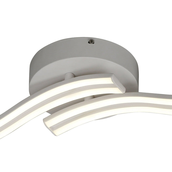 Nelson Lighting NL70929 Josh 2 Light Ceiling LED White